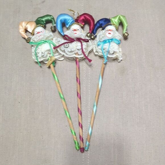 Wonderful Artist Marotte Jester Dolls to Hold OOAK - Picture 1 of 10